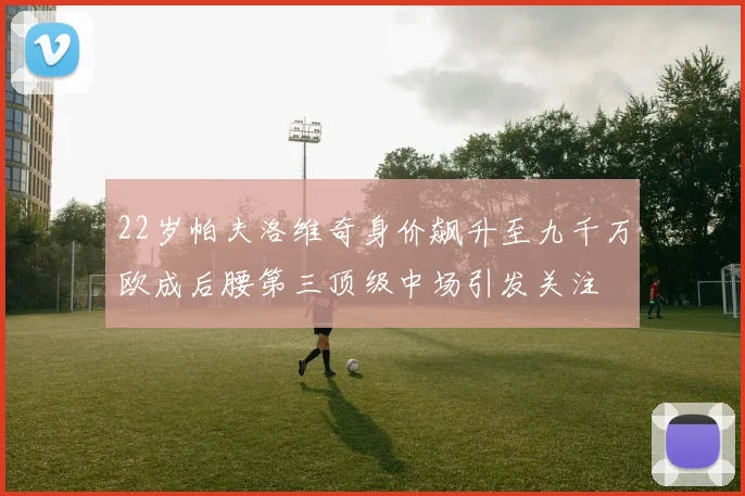 22岁帕夫洛维奇身价飙升至九千万欧成后腰第三顶级中场引发关注